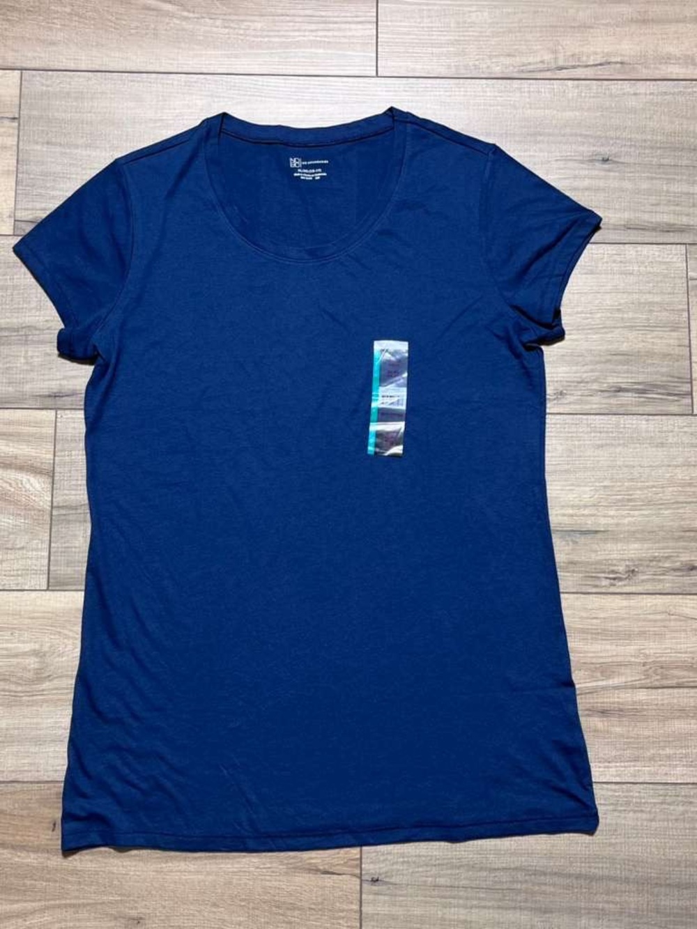 No Boundaries Juniors Short Sleeve Scoop Neck Tee Size XL (15-17) Blue Cove